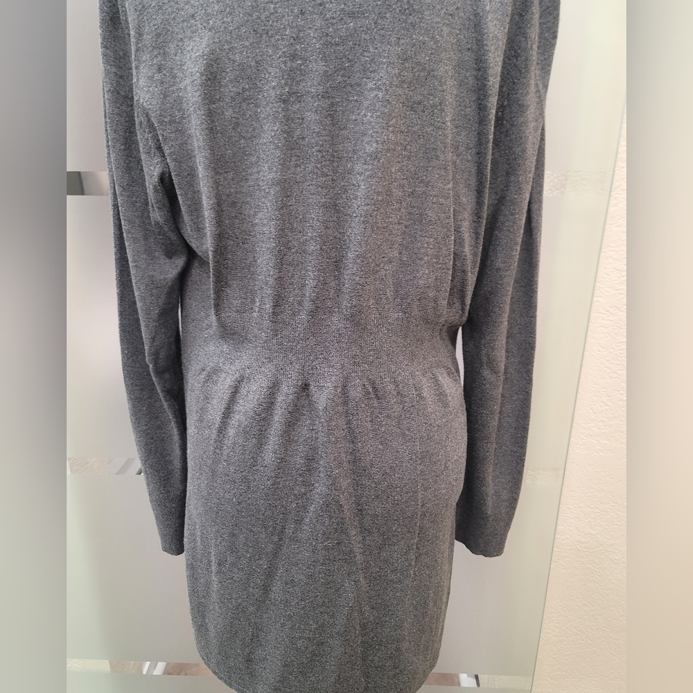 WHBM Ladies Gray Cardigan Sweater SZ L - Picture 6 of 9